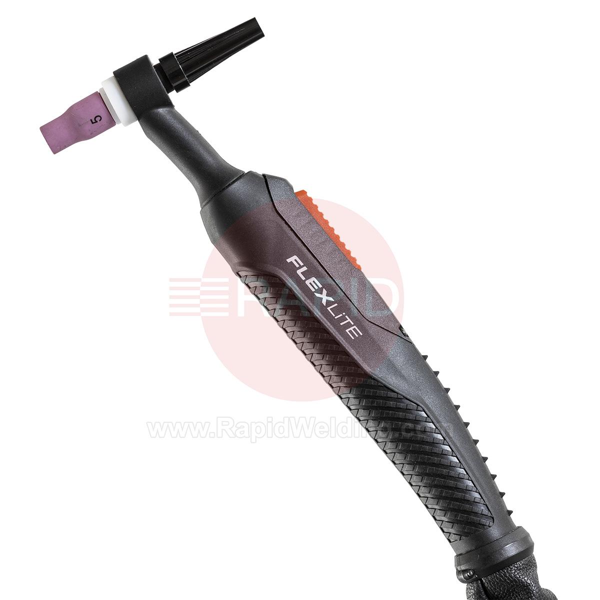 TX305WF8  Kemppi Flexlite TX K5 305WF Water Cooled 300 Amp Tig Torch, with Flex Neck - 8m, 7 Pin